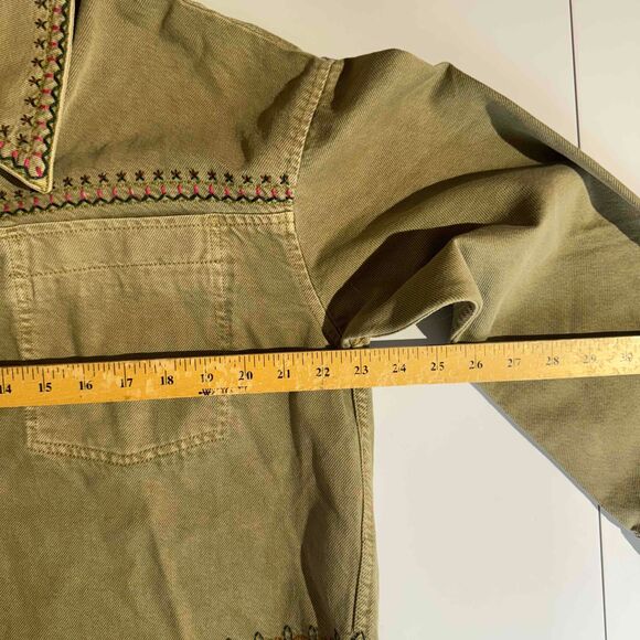 Zara Womens Embroidered Jacket Button Front Oversized Small Western Cowgirl NWOT - Picture 14 of 15